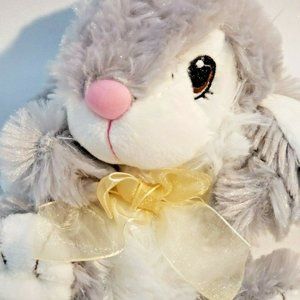 Dan‎ Dee Easter Bunny Rabbit Small Soft Plush Stuffed Animal Doll Toy 7" Gray
